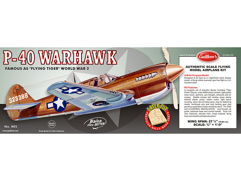 Guillow's P-40 Warhawk