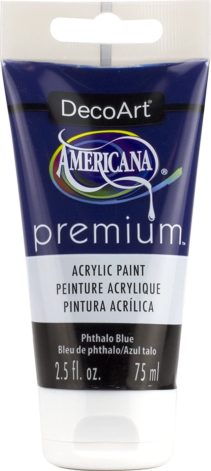 Deco Art Phthalo Blue Americana Premium Acrylic Paint 2.5 oz Tube