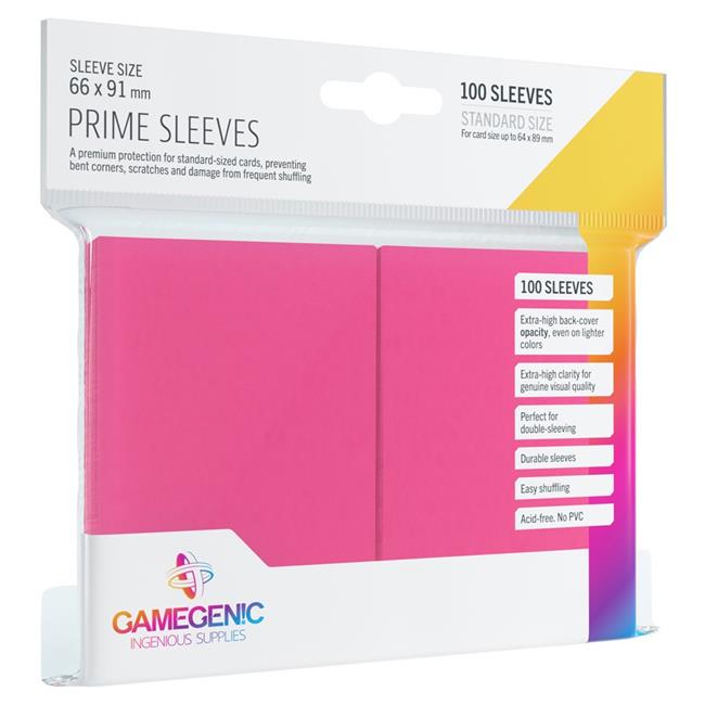 Pink 100ct Prime Sleeves GG Standard Size