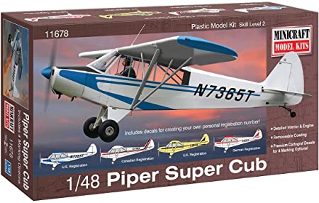 Piper Super Cub Minicraft Model Kits | No. 11678 | 1:48