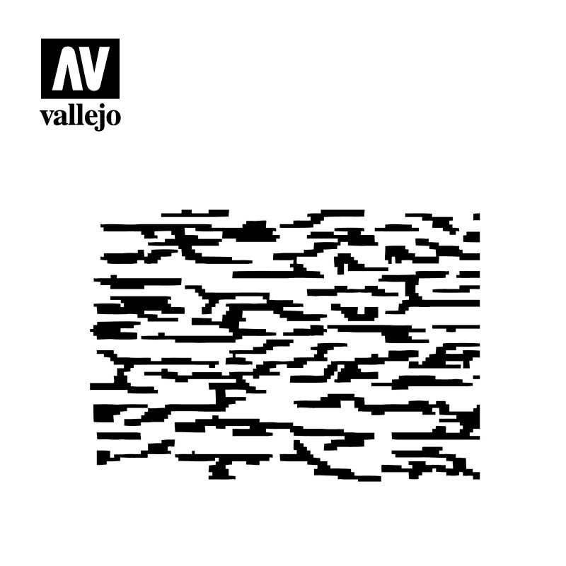 Vallejo Hobby Stencils ST-CAM004 Pixelated Modern Camo