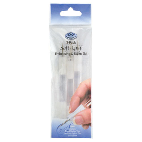 Soft-Grip Embossing & Stylus Set - 3pc