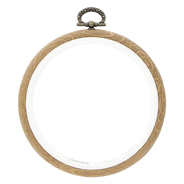 Plastic Woodgrain Embroidery Hoop - 4"