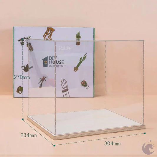 DISPLAY CASE FOR ROBOTIME/ROLIFE DIY MINIATURES DOLLHOUSE