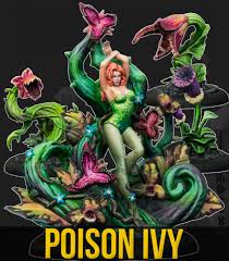 Batman Miniatures Game- Poison Ivy And Plants (Comic Multiverse)