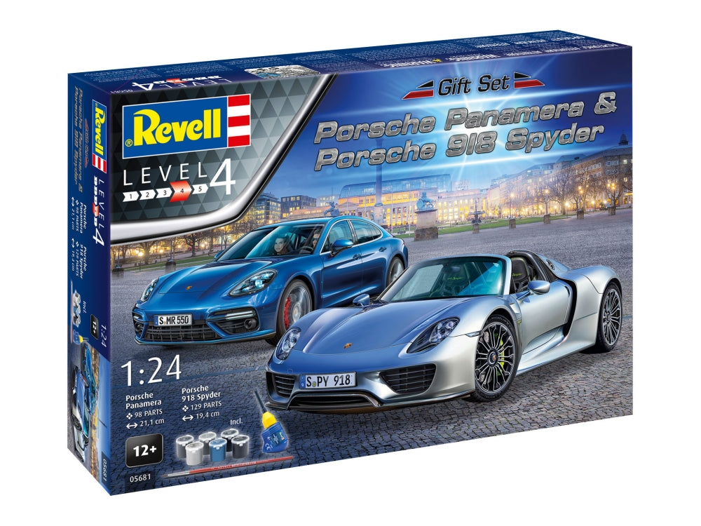REVELL Gift Sert Porsche Panamera & Porsche 918 Spyder 1:24