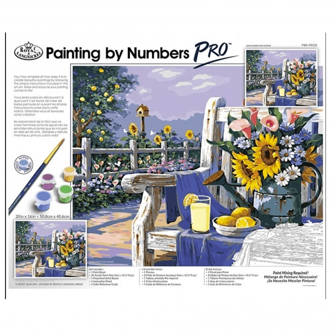 PAINT BY NUMBERS - Sunflowers & Lemons