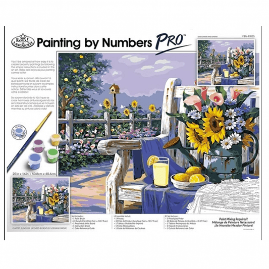 PAINT BY NUMBERS - Sunflowers & Lemons