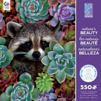 Ceaco Nature's Beauty: Racoon Jigsaw Puzzle - 550pc