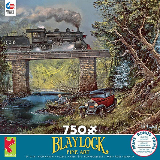 Ceaco Blaylock - Rails on Dogwood Creek Jigsaw Puzzle, 750 Pieces