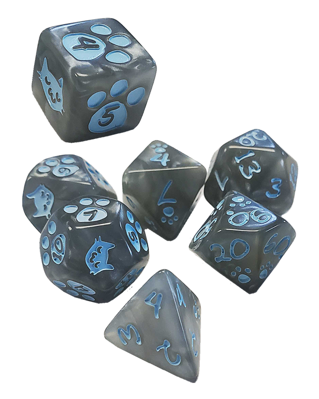KITTEN DICE SET