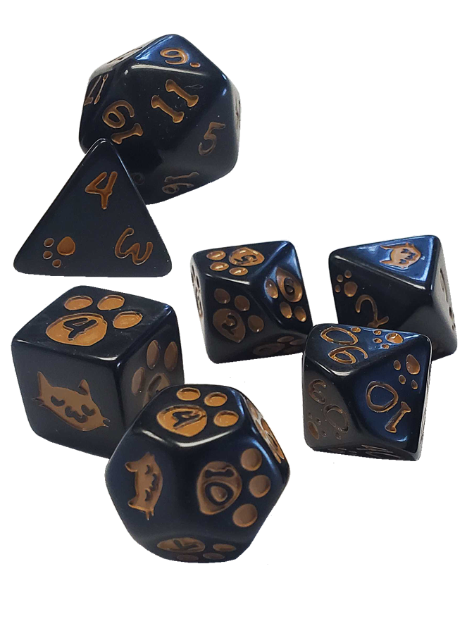 KITTEN DICE SET