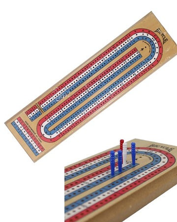 BICYCLE - CRIBBAGE BOARD - 3 TRACK - Red White Blue