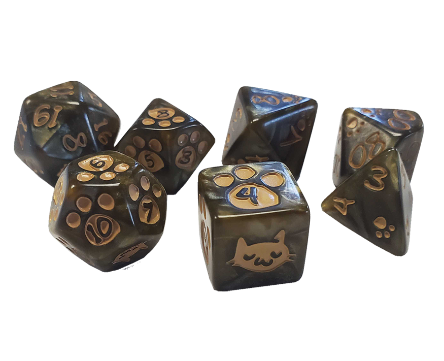 KITTEN DICE SET
