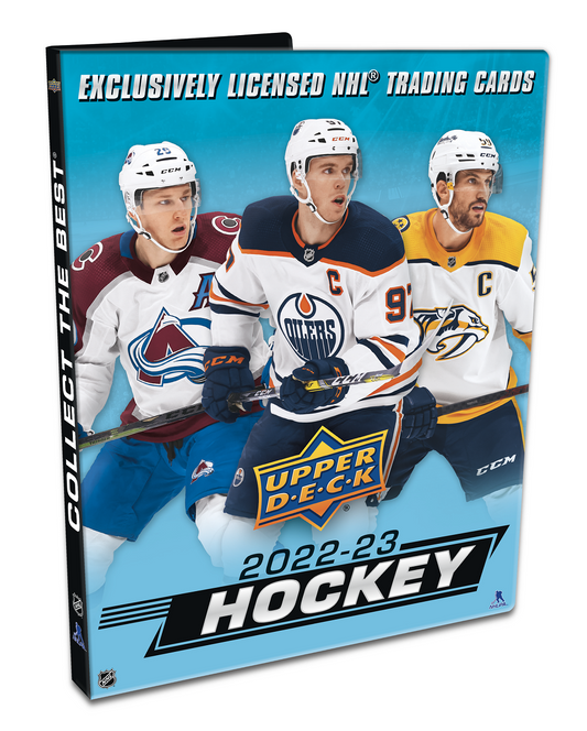 UPPER DECK 2022-23 UPPER DECK SERIES 1 HOCKEY STARTER KIT BINDER