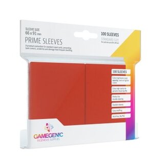 Red 100ct Prime Sleeves GG Standard Size