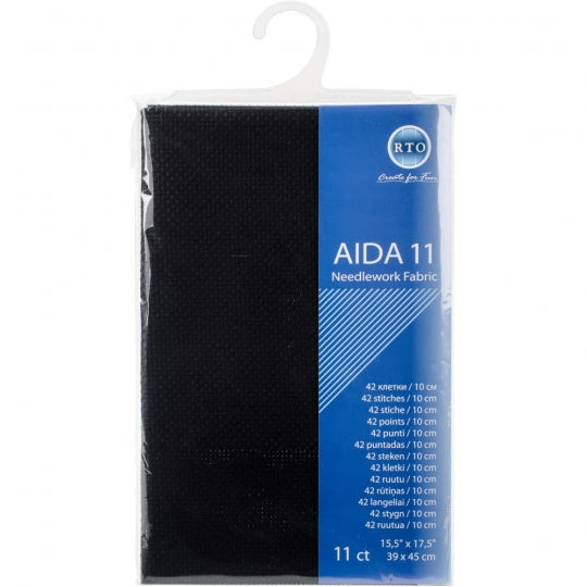 11 Count Aida - RTO - Black - 15" x 18"