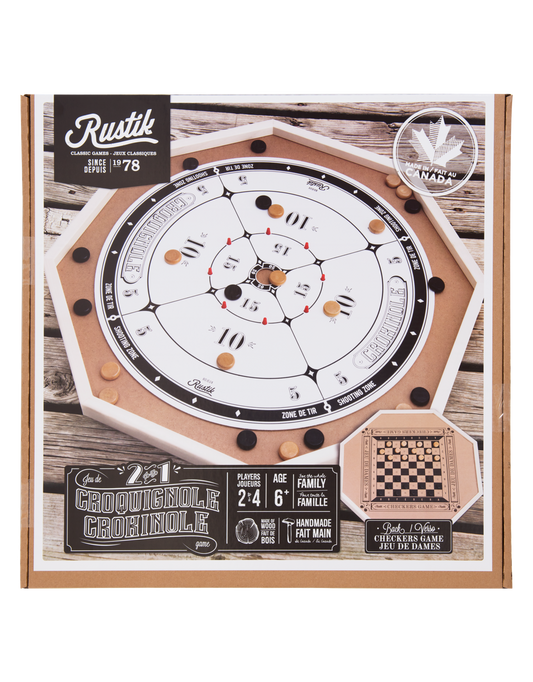 Rustik Crokinole 2 in 1