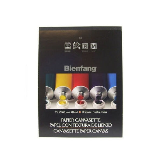 Speedball Art Products Bienfang 9-Inch by 12-Inch Canvas Paper Pad, 10 Sheets