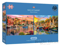 Sails at Sunset 2 x 500pc puzzles