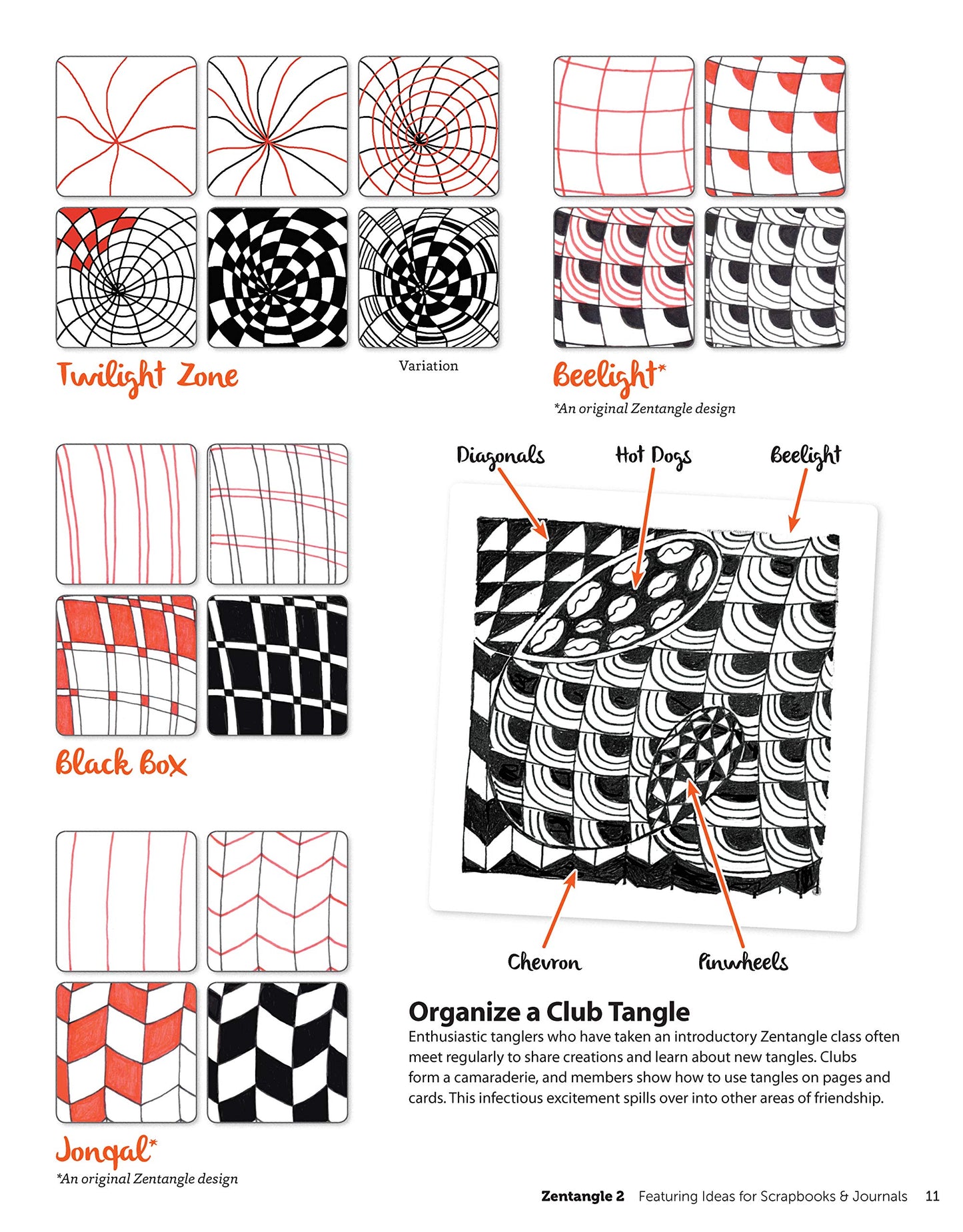 Zentangle (R) 2, Expanded Workbook Edition (Design Originals) Featuring Ideas for Scrapbooks & Journals, More than 40 New Tangles