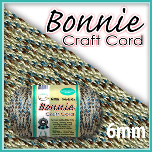 Bonnie Macrame Craft Cord 6mmX100yd & 4mm 100yd