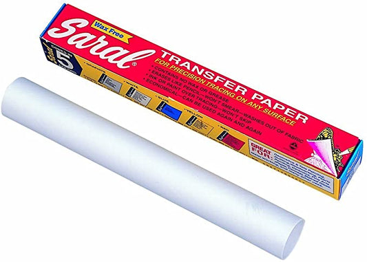 Saral Wax Free Transfer Paper - White - 12 inches x 12 foot Roll