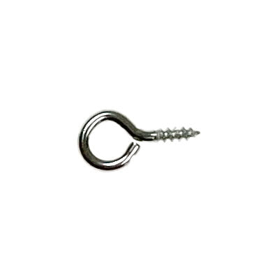 Screw Eyes - Steel - 7/16" - 10pc Silver