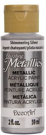 DecoArt® Dazzling Metallics® Paint, 2 oz. Shimmering Silver
