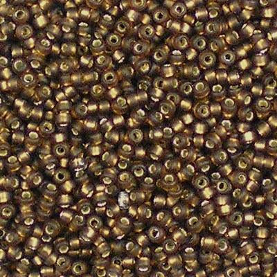 Silver Lined Gold Seed Beads 10/0