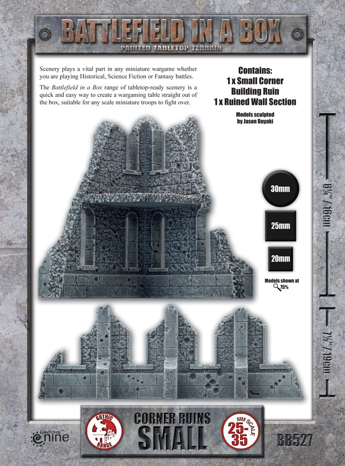 Battlefield in a Box Small Corner Ruins (BB527)