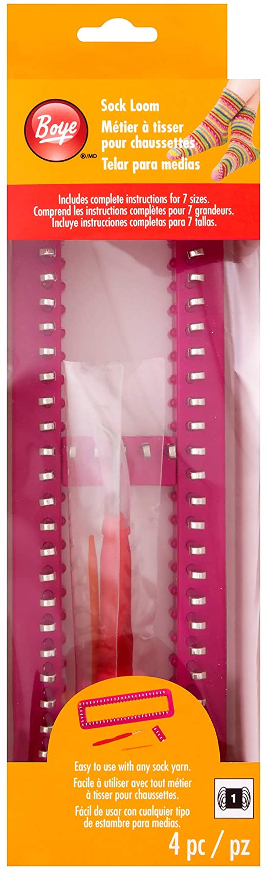 4 Pc Sock Loom Set By Boye Tools