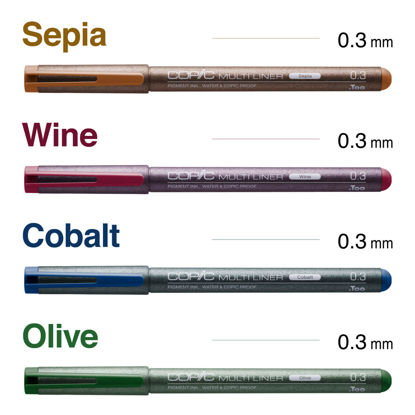 Copic Multiliner 4 Pens Set