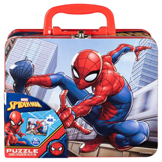 Spider-Man 48-Piece Puzzle in Tin With Handle