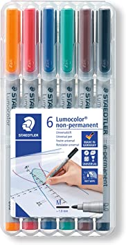Lumocolor® pen 315 Non-permanent universal pen M STAEDTLER box  6 assorted colours