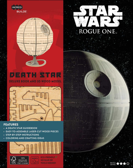 Star Wars IncrediBuilds Death Star Deluxe Book & 3D Wood Model Kit