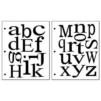 Stencil - Alphabet Letters - 2" to 2 1/2" tall Stencil - Alphabet Letters - 2" To 2 1/2" Tall