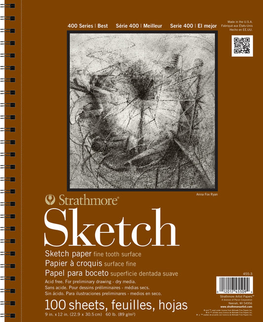 Strathmore Sketch Pad of 100 Series 400 9x12