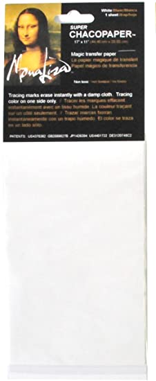 Speedball Mona Lisa 17-Inch-by- 11 Inch Chacopaper, White