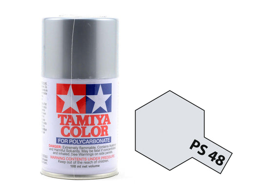 Tamiya Color Spray Paints  86048 PS-48 SEMI-GLOSS SILVER