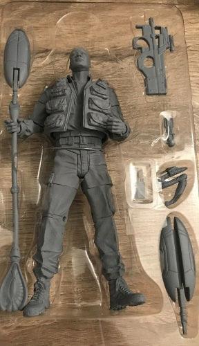 Stargate Atlantis - Black Ops Teal'c Unpainted Exclusive (MISB)