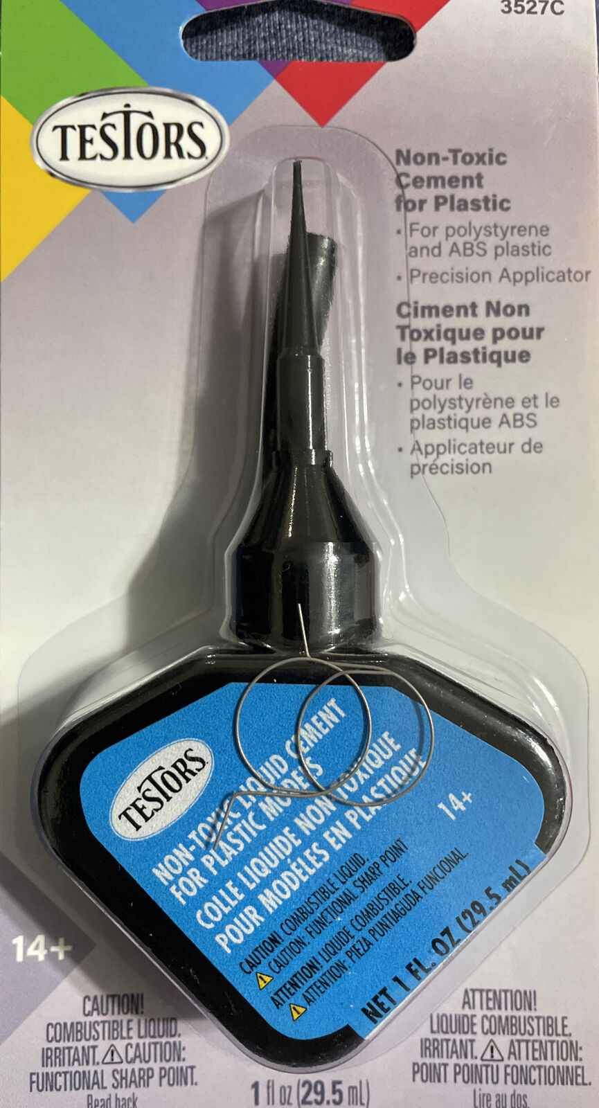 Testors Non-Toxic Liquid Cement with Precision Applicator 3527C