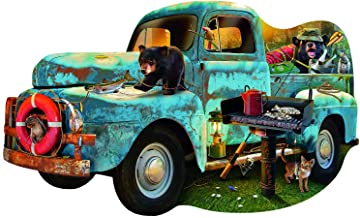 The Blue Truck - 1000pc Shaped Jigsaw Puzzle