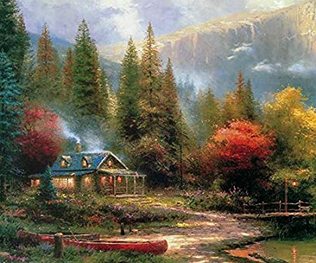 Ceaco Thomas Kinkade  Inspirations Collection The End of A Perfect Day III Puzzle - 300Piece