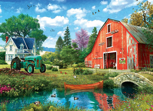 The Red Barn - Dominic Davison 1000 Piece Jigsaw Puzzle