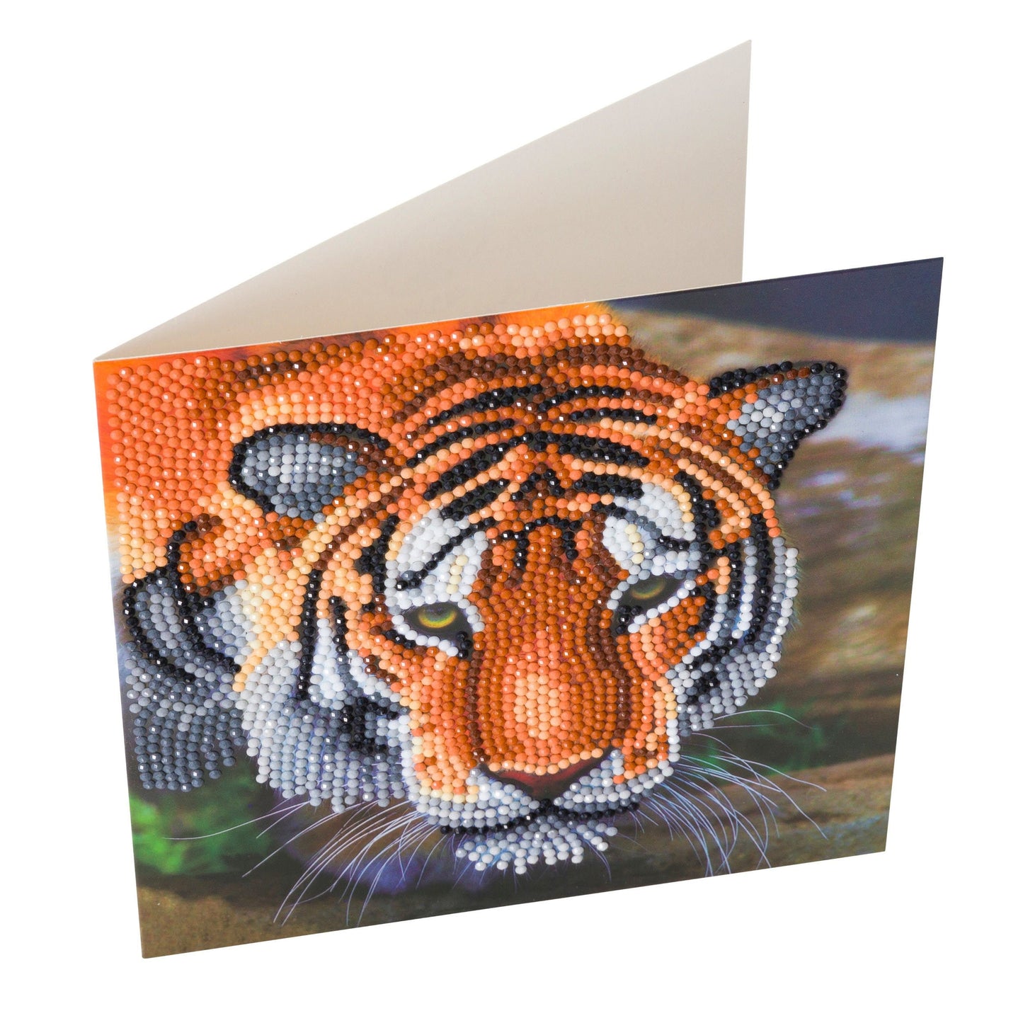 Craft Buddy "Tiger" Crystal Art Card Kit