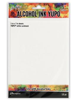 Tim Holtz® Alcohol Ink Yupo® White, 10pc - TAC49715