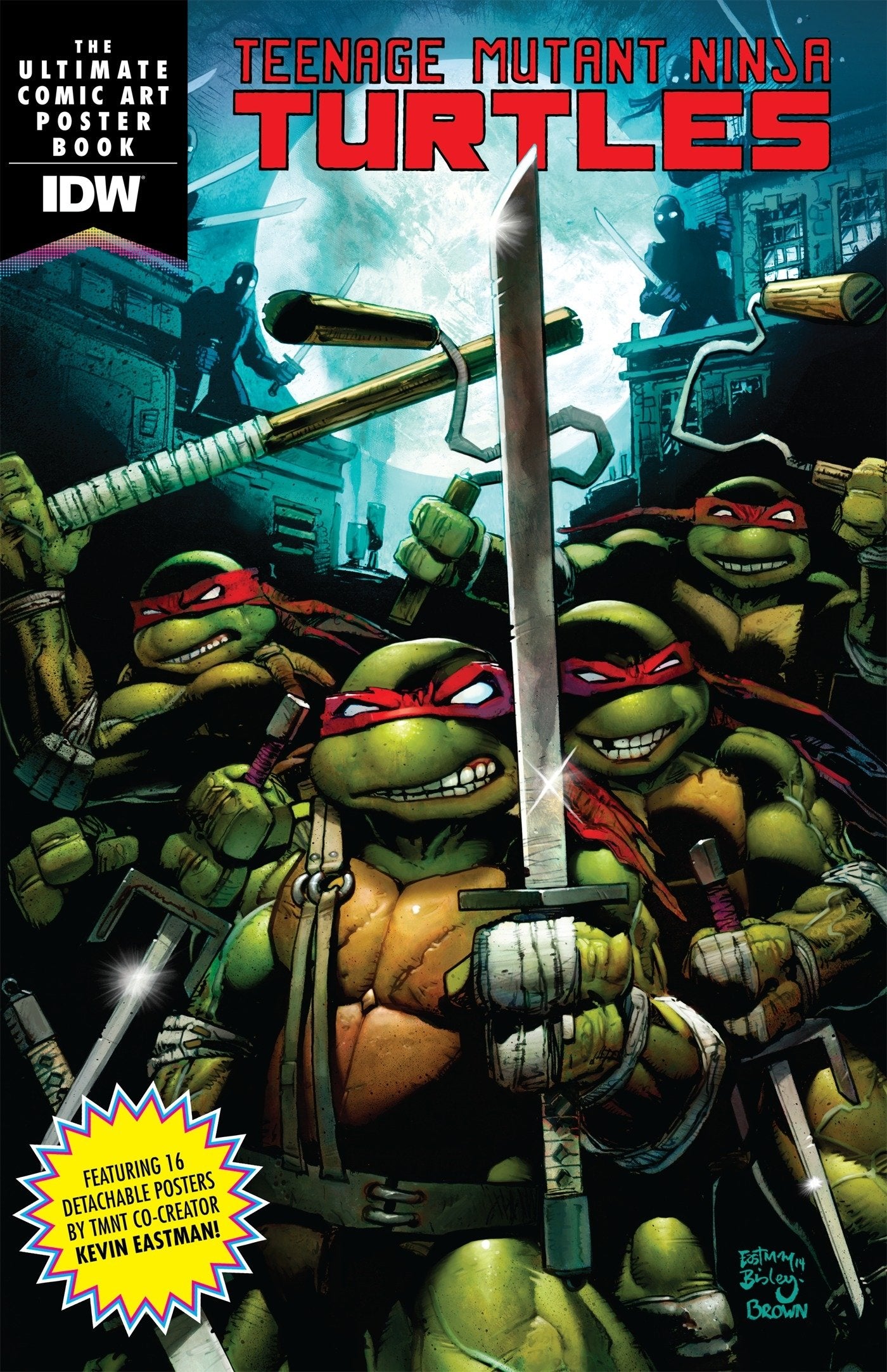 Teenage Mutant Ninja Turtles: The Ultimate Comic Art Poster Book Paperback - Illustrated