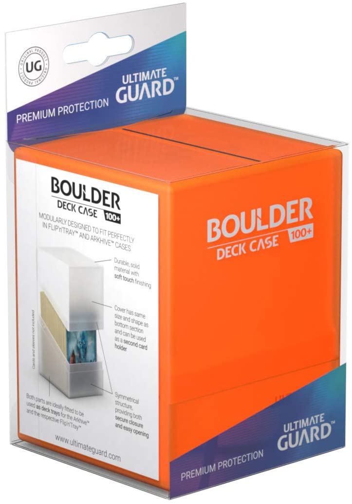 Ultimate Guard Deck Box Boulder Standard 100+ Poppy Topaz Orange deck Box