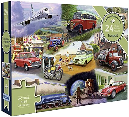 TRANSPORT 24 EXTRA-LARGE PIECE PUZZLES